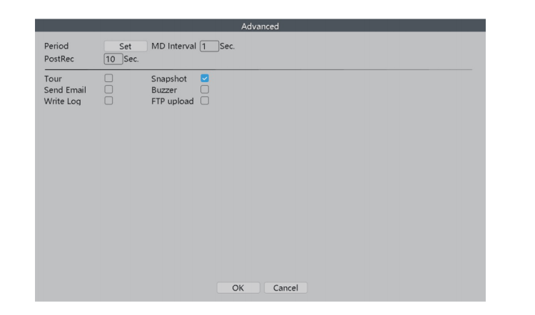 Advanced Settings of Face Detection